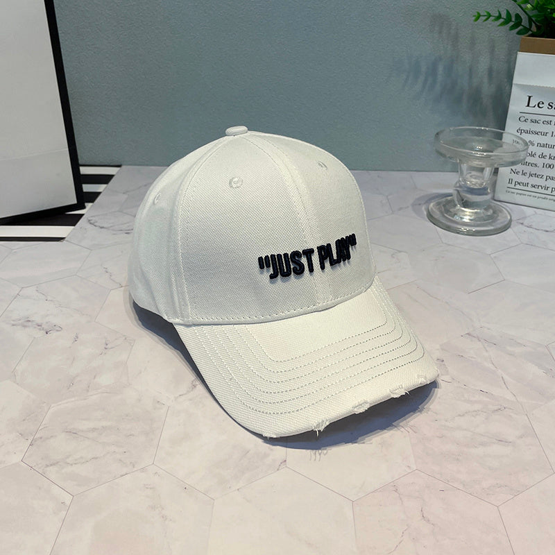 Men And Women Fashion Simple Three-dimensional Letter Duck Tongue Hat
