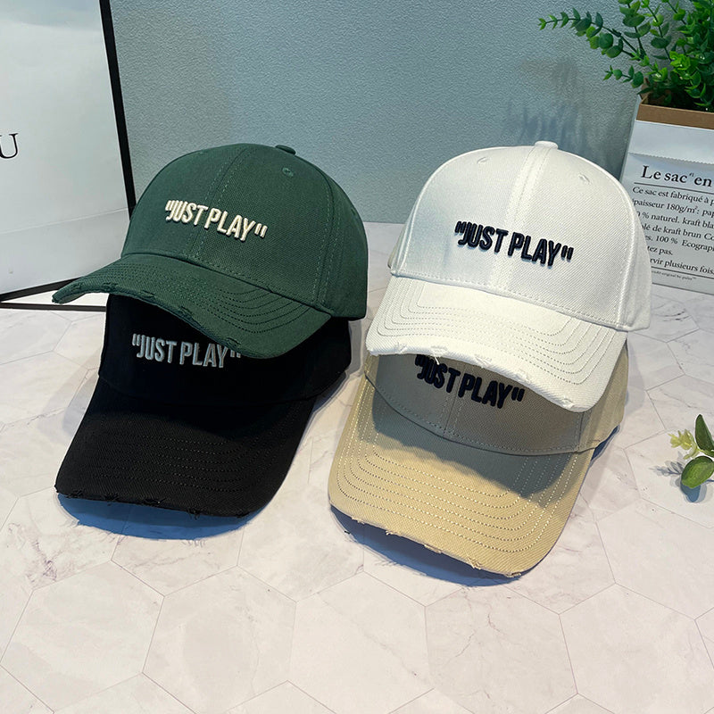 Men And Women Fashion Simple Three-dimensional Letter Duck Tongue Hat