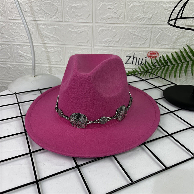 TheCapSpot - Chain Fedora Cap