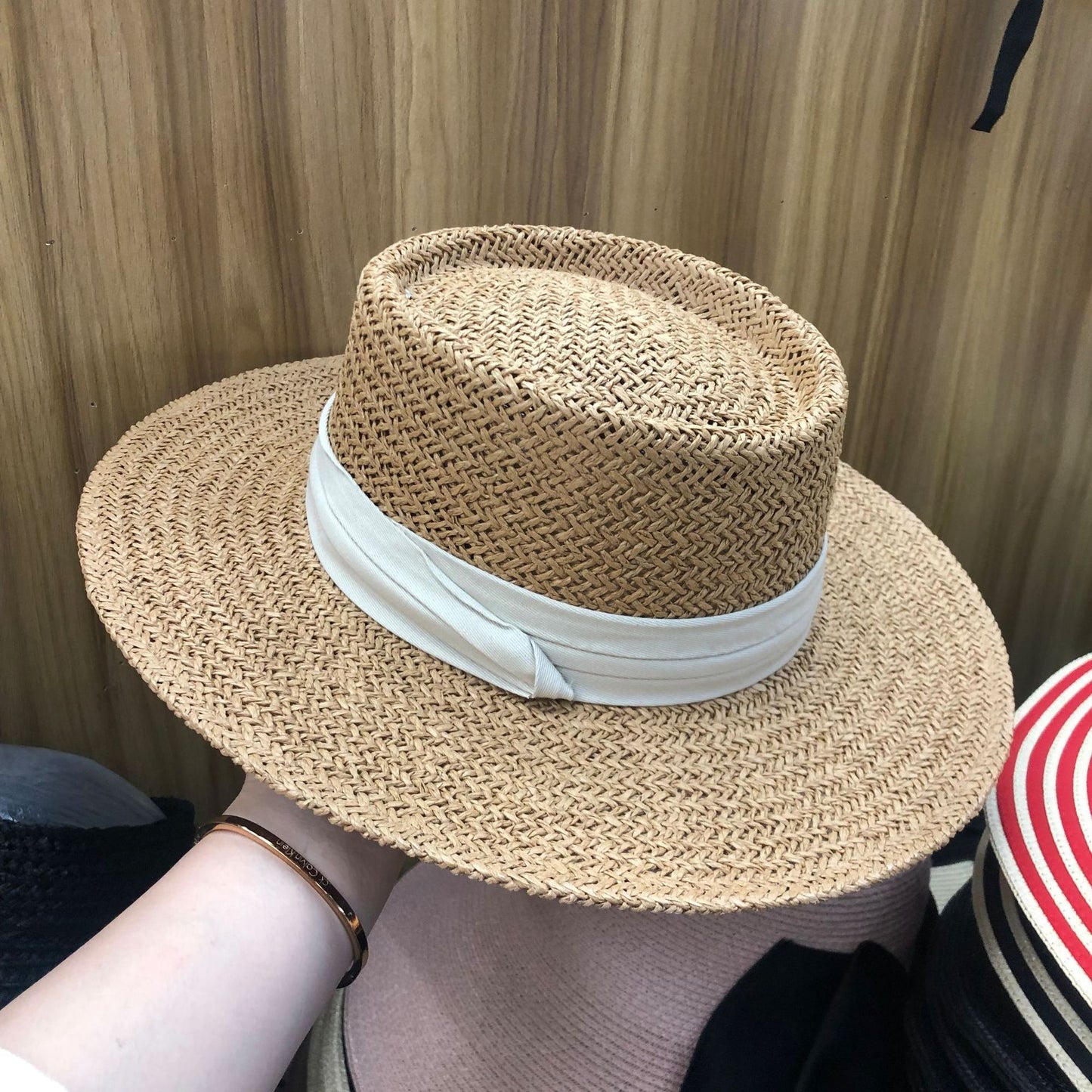 TheCapSpot - Flat Straw Hat