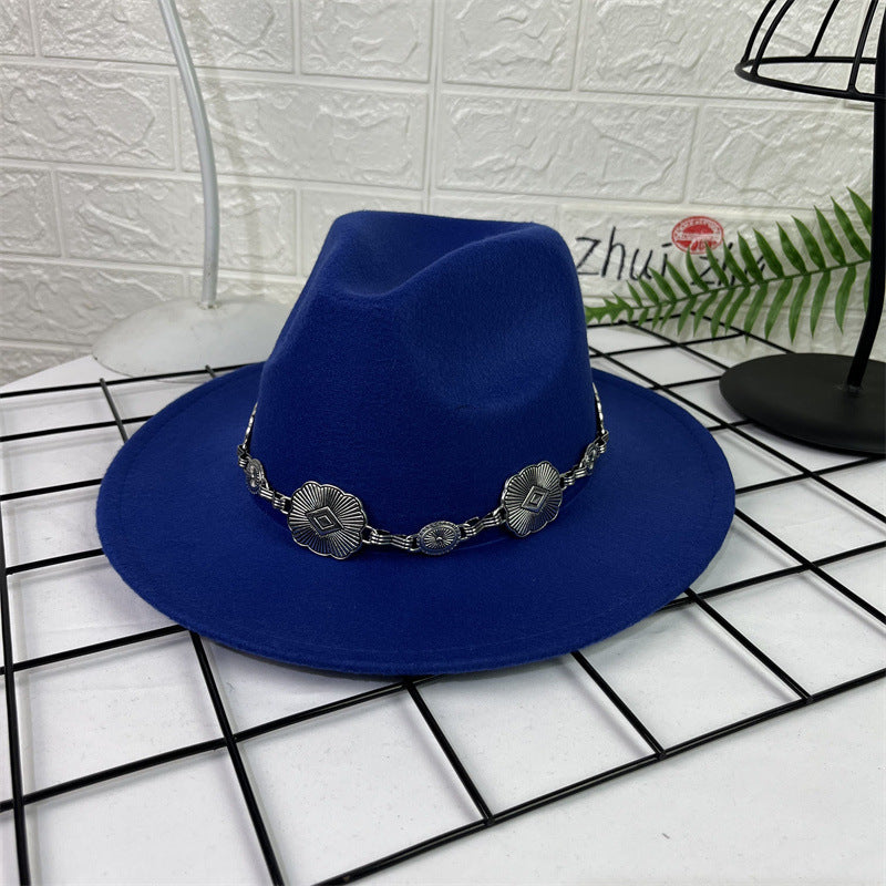 TheCapSpot - Chain Fedora Cap