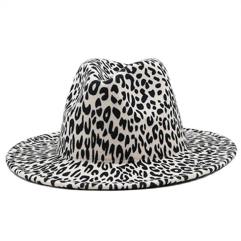 TheCapSpot - Leopard Print Fedora Hat