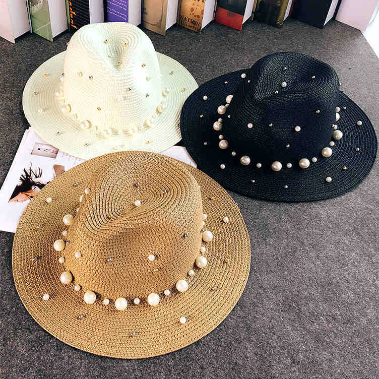 TheCapSpot - Straw Pearl Hat