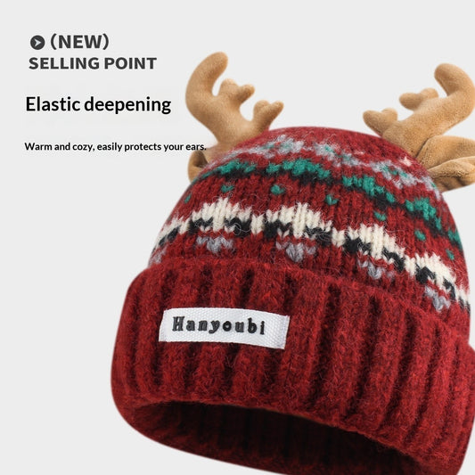 TheCapSpot - Harpool Christmas Antlers Beanie