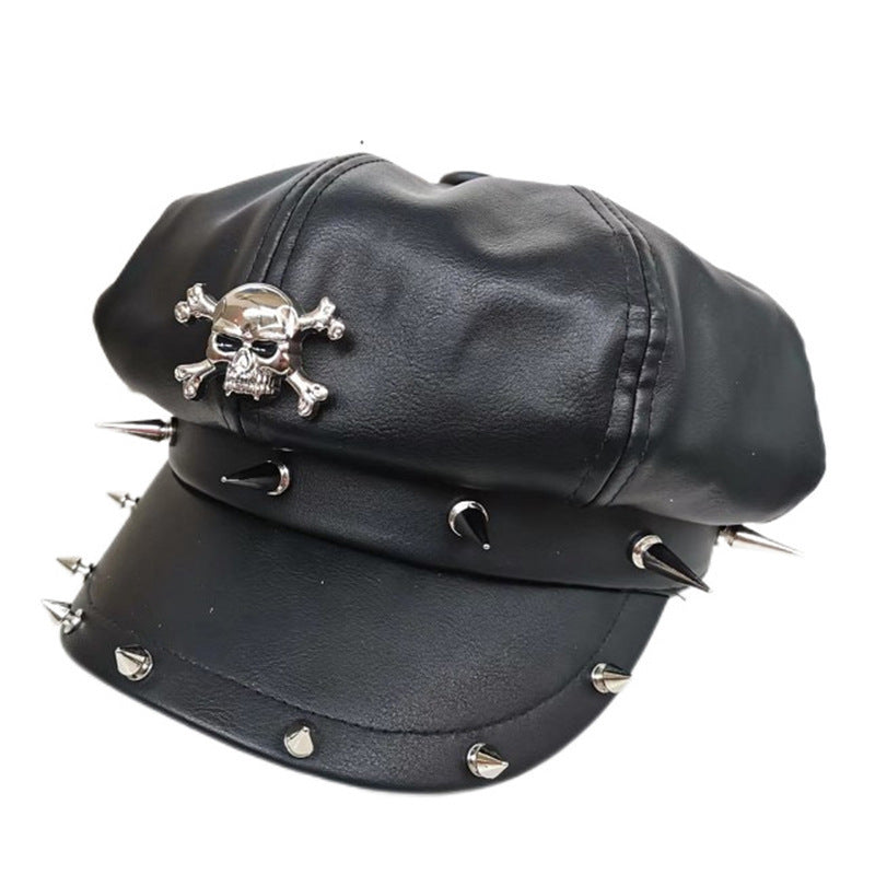 TheCapSpot - Artificial Leather Rivet Hat