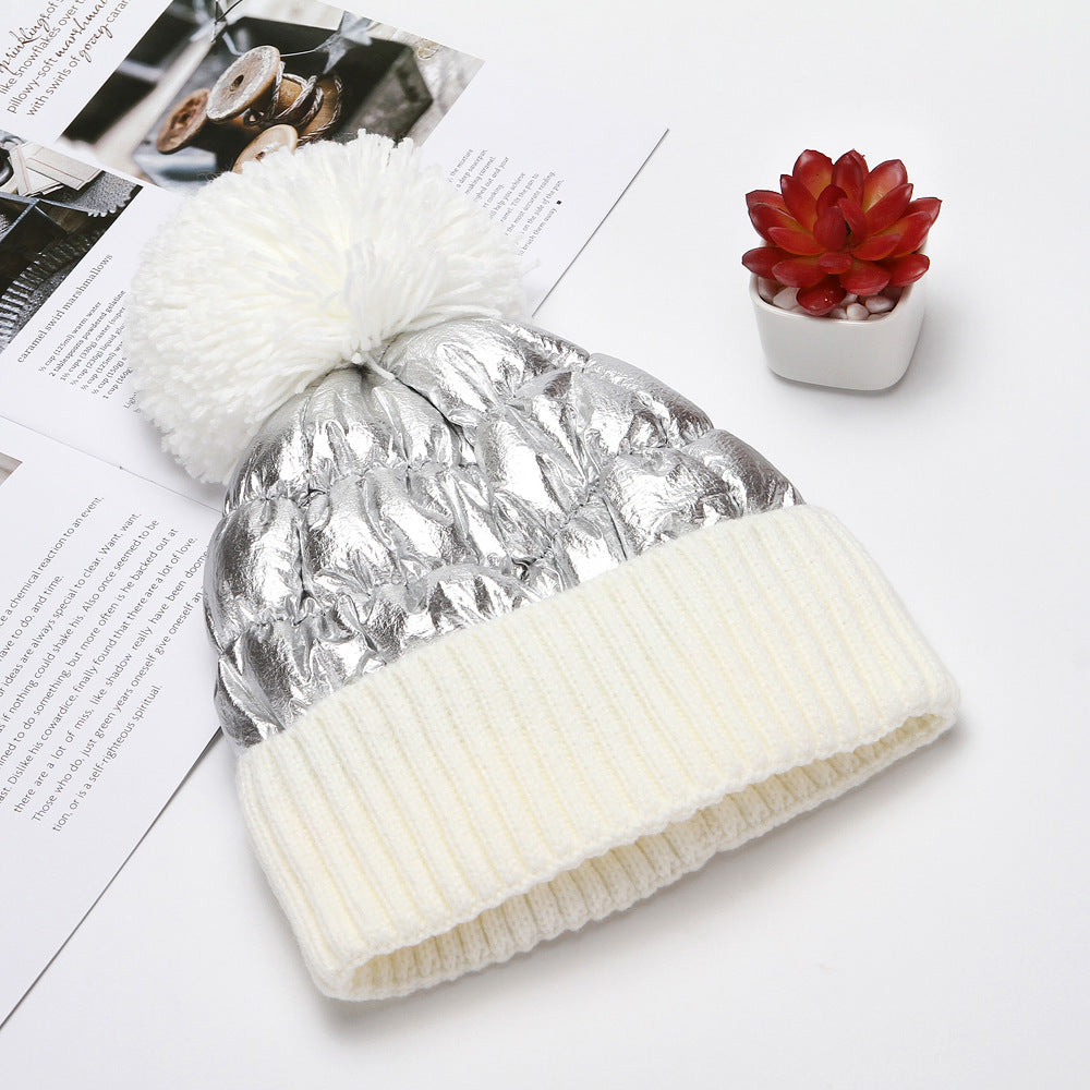 All-match thick woolen hat, ladies warm hat, knitted hat