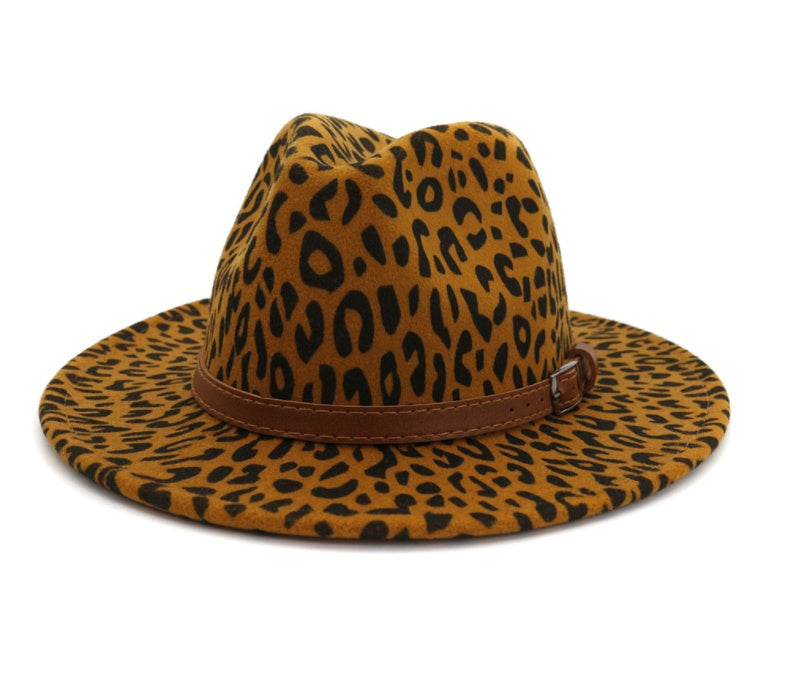 TheCapSpot - Cleveland Animal Print Fedora w/band