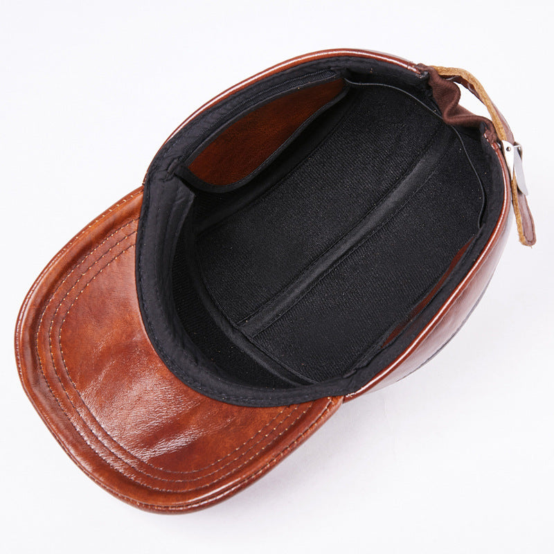 TheCapSpot - Leather Winter Cap