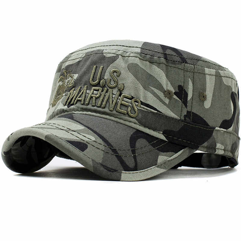 TheCapSpot - Embroidered short-eave camouflage male hat