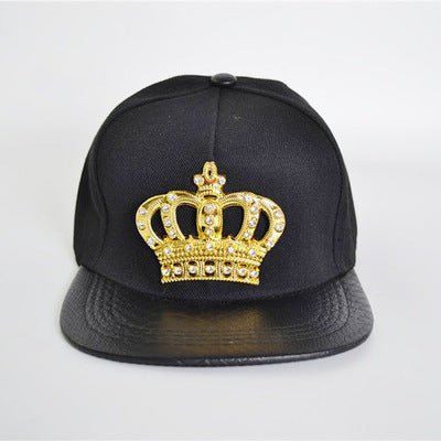 Outdoor Sunscreen Fashion Hip-hop Diamond Flat-brim Baseball Cap