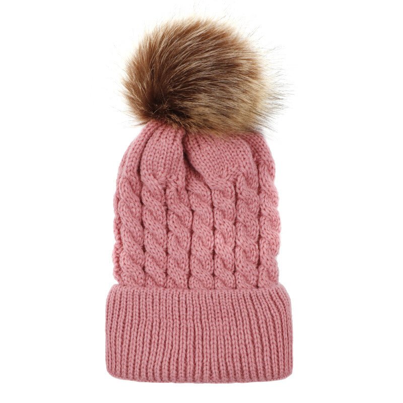 The CapSpot - Autumn and winter ball twist knit hat