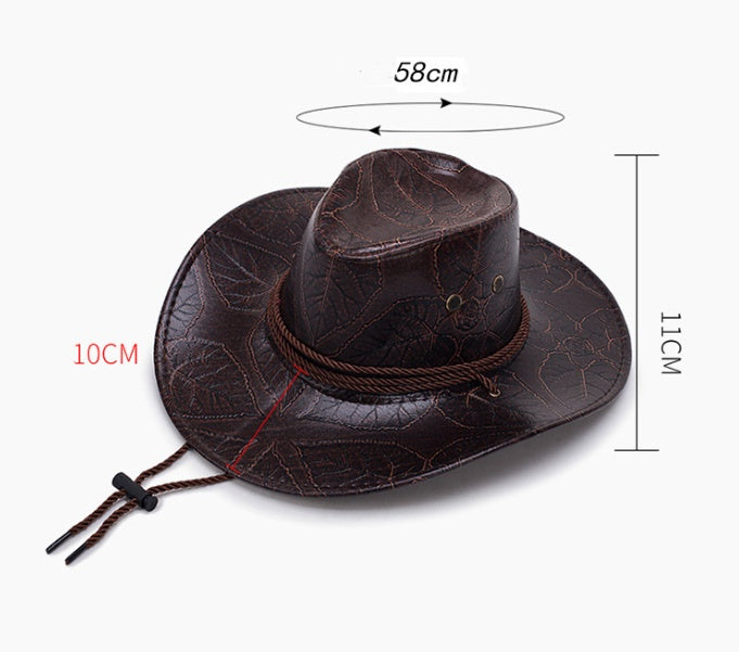 The CapSpot - Leather Straw Hat
