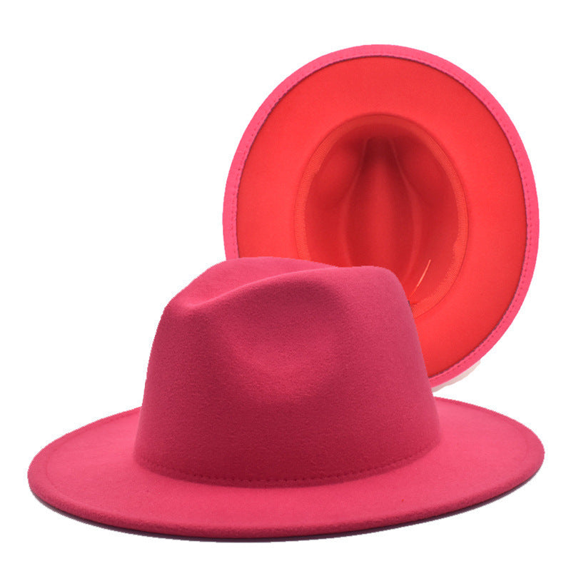 Flat Brim Jazz Hat Men's European And American Popular Hat