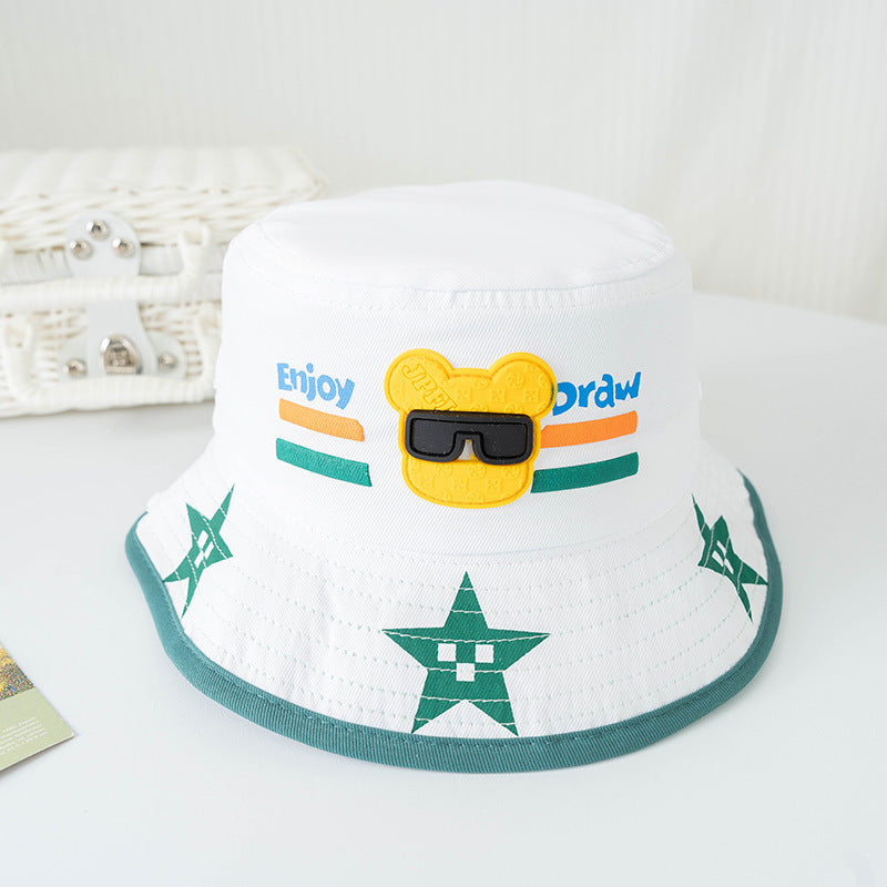 Bucket Hat Baby Spring And Autumn Thin Summer Child Sun-proof Sun Protection Sun Hat