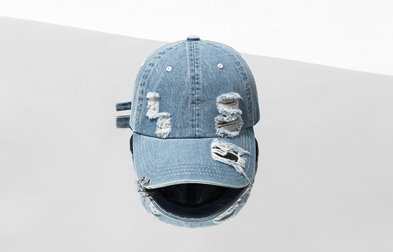 TheCapSpot -Distressed Demin Cap
