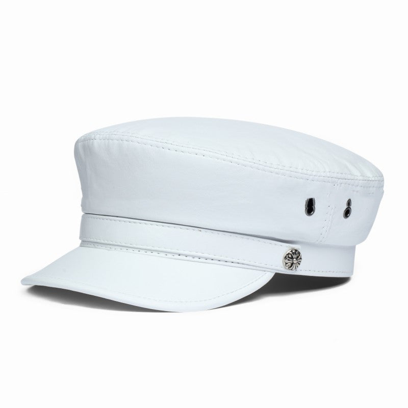 TheCapSpot - Sheepskin Flat Top Cap