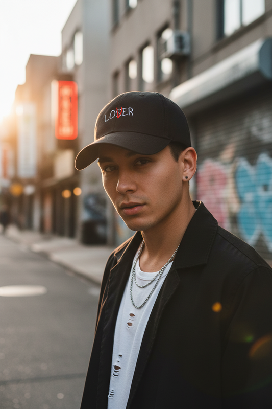 Loser/Lover Embroidered Dad Cap – Curved Brim, Cotton, Unisex, 6 Colors