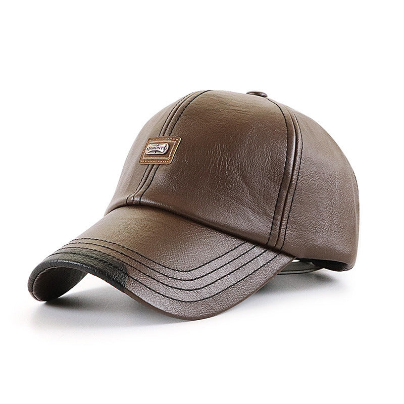TheCapSpot - Manning leather baseball cap