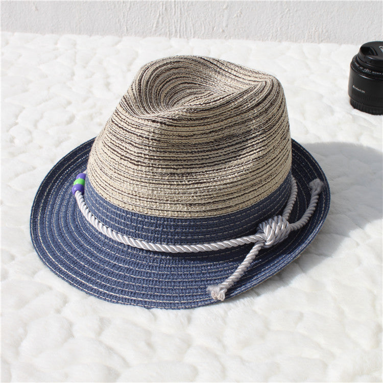 TheCapSpot - Cavendar Straw Two-Tone Fedora