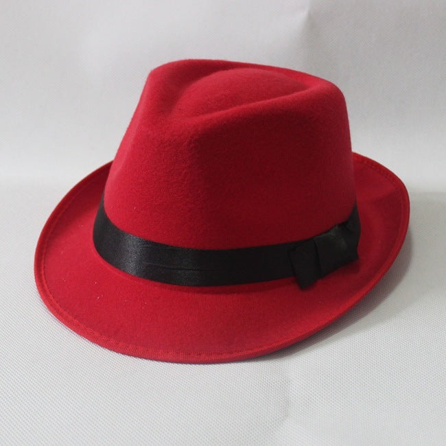 Autumn And Winter Wool Jazz Hat Korean Style Hip-Hop Men