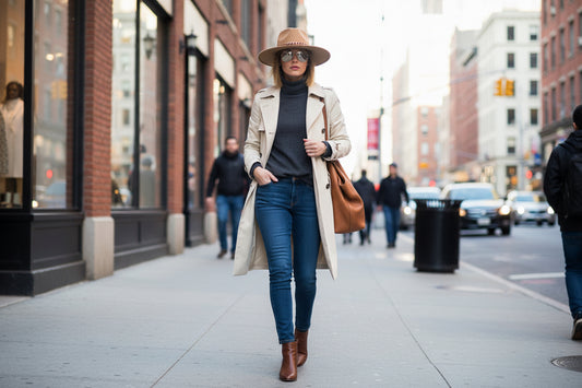 TheCapSpot - Beverly Myles Fedora W/chain