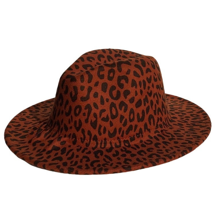 TheCapSpot - Carver Leopard Print Top Hat