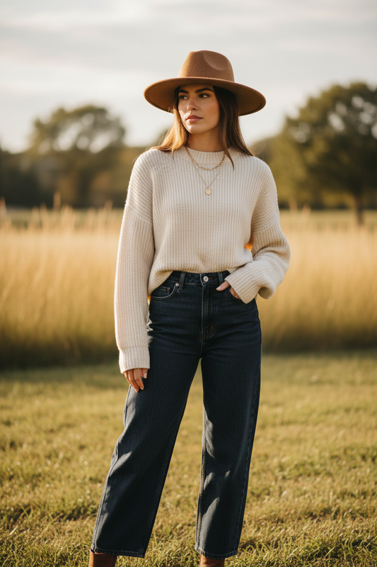 Fur Ball Wool Stocking Cap – Women's Knitted Hat