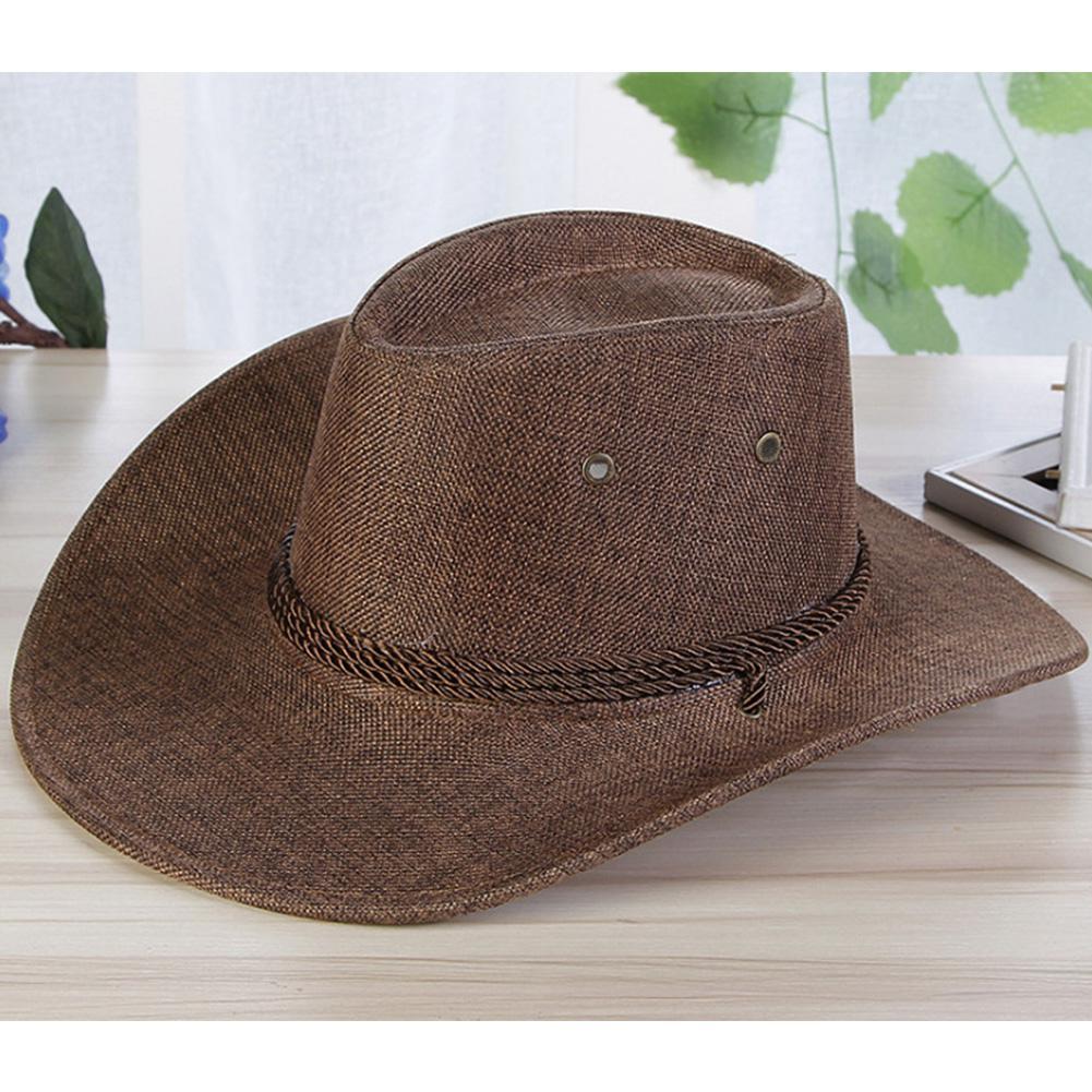 TheCapSpot - Linen Solid Color Cool Western Cowboy Hats