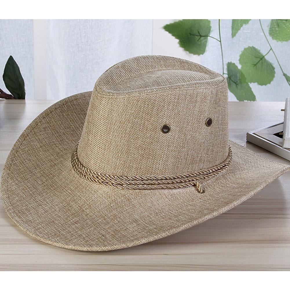 TheCapSpot - Linen Solid Color Cool Western Cowboy Hats