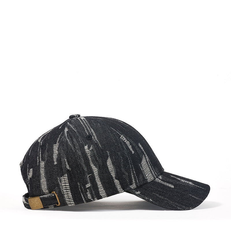 TheCapSpot - Black holed baseball cap
