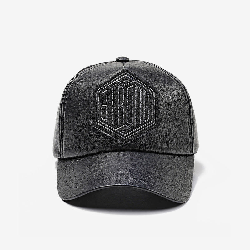 TheCapSpot - Leather Baseball Cap