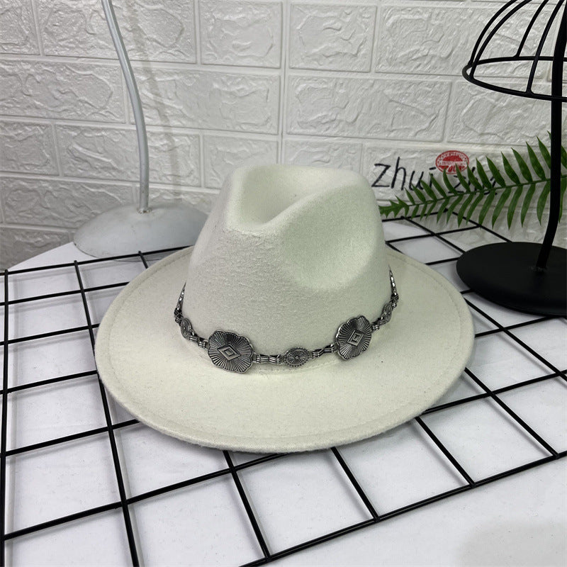 TheCapSpot - Chain Fedora Cap