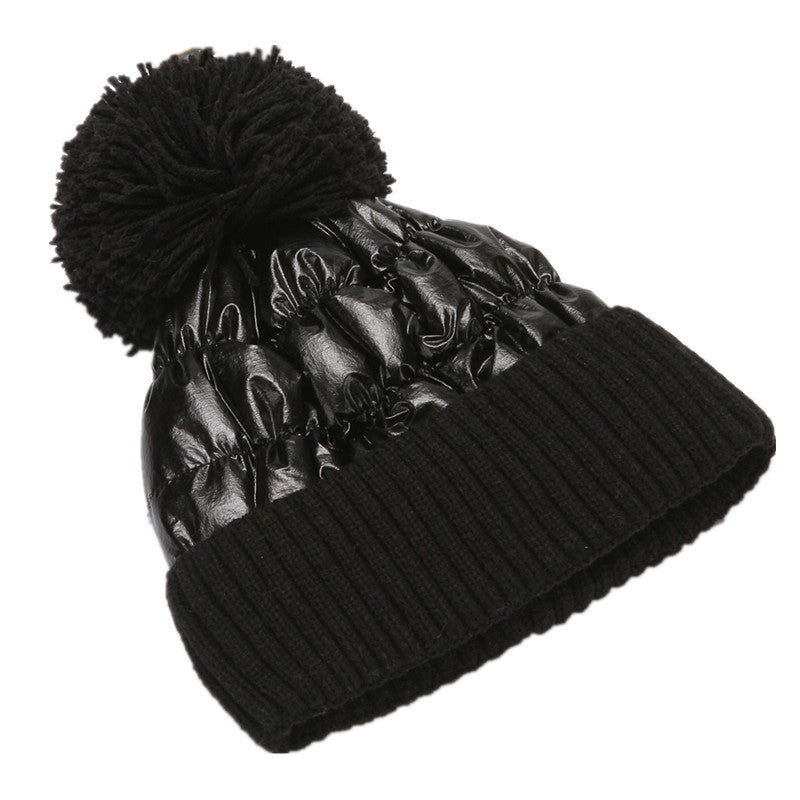 All-match thick woolen hat, ladies warm hat, knitted hat