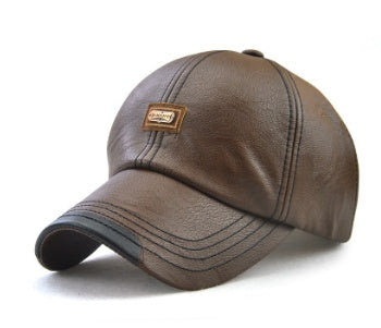 TheCapSpot - Howard Leather Baseball Cap