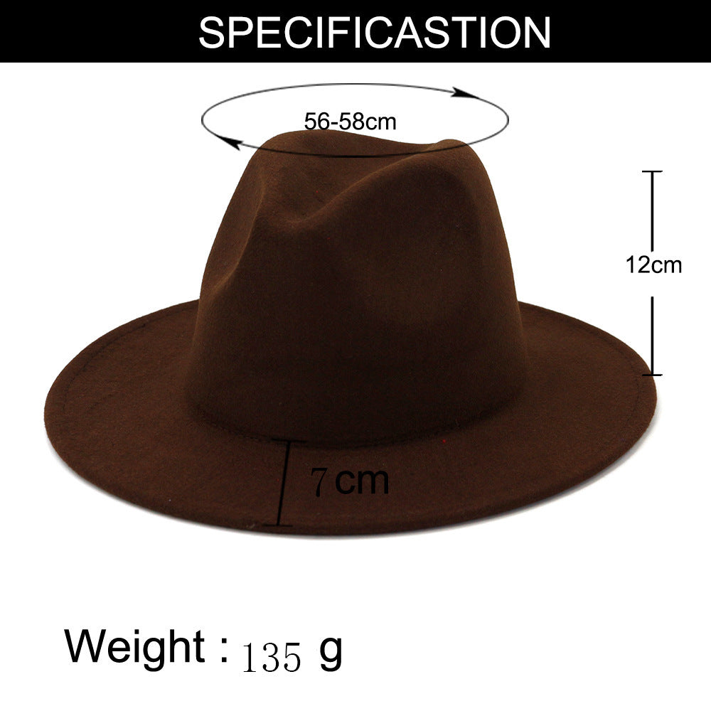 TheCapSpot - Flat Brim Fedora Hat