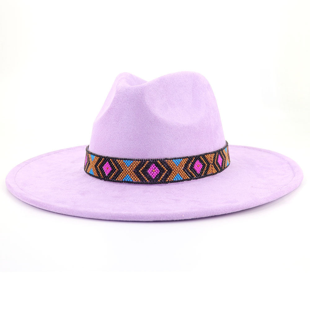 Women's Bohemian Broad-brimmed Hat Flat Edge