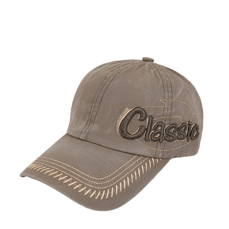 Outdoor Do Old Letters Three-dimensional Embroidery Baseball Hat