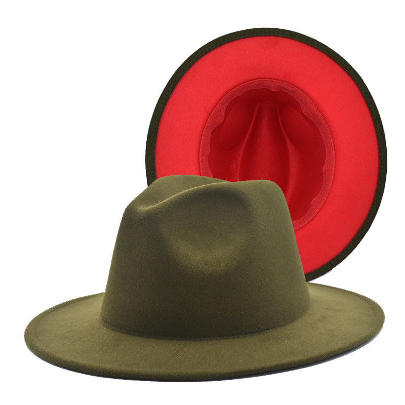 Flat Brim Jazz Hat Men's European And American Popular Hat