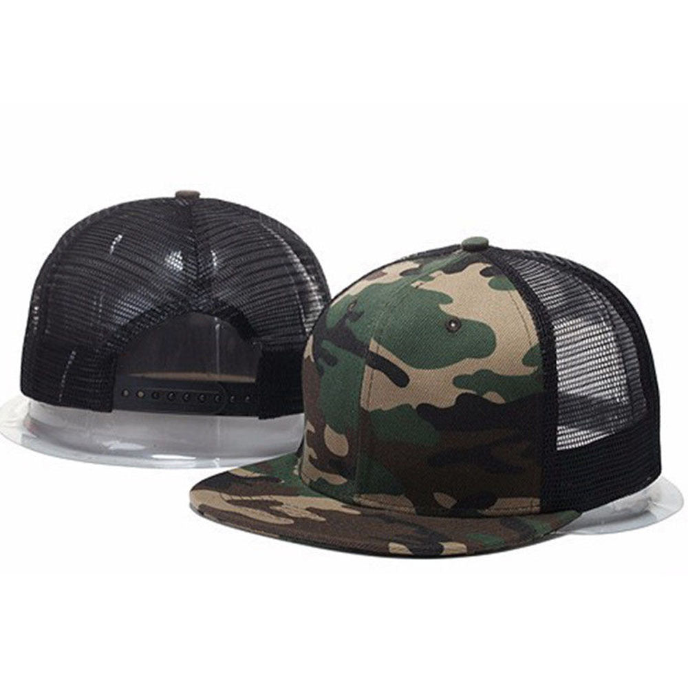 TheCapSpot - Adjustable Pure Color Casual Flat-brimmed Cap Hat
