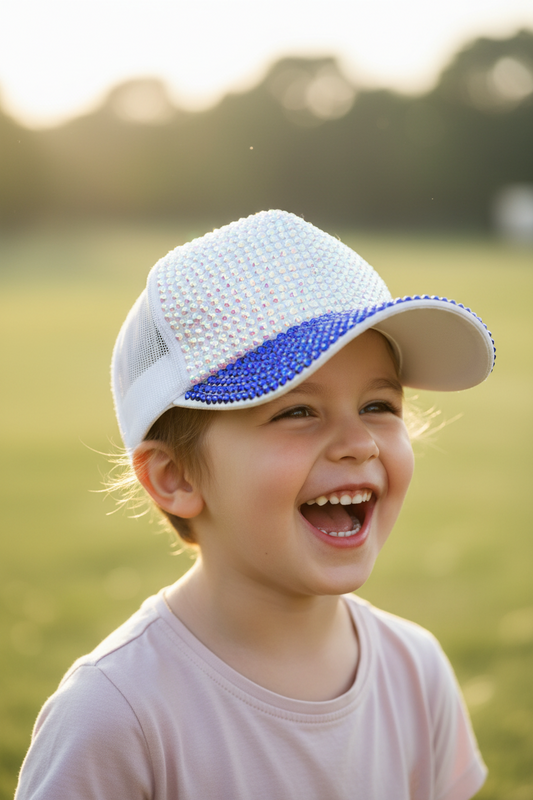 Diamond Children's Adjustable Acrylic Baseball Cap