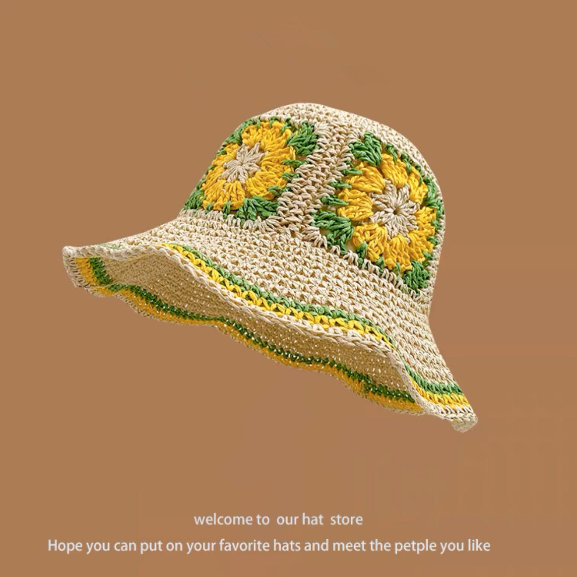 TheCapSpot - Woven Straw Bucket Hat