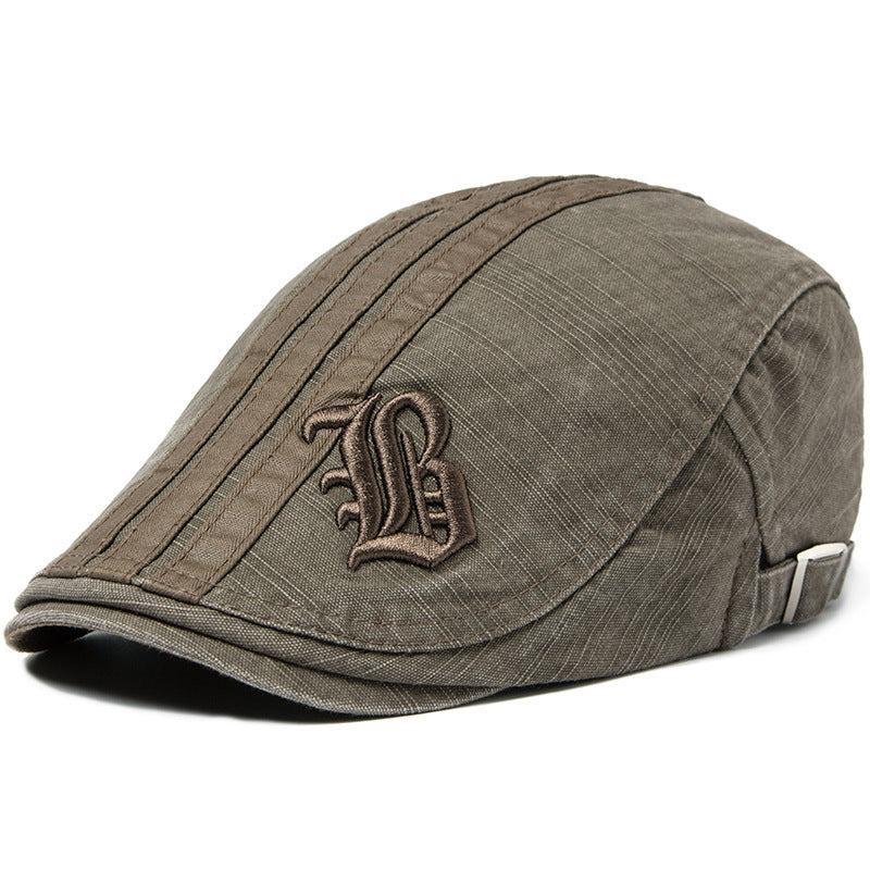 TheCapSpot - Letter Embroidered Beret