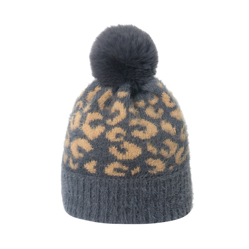 TheCapSpot - Leopard Print Knitted Hat