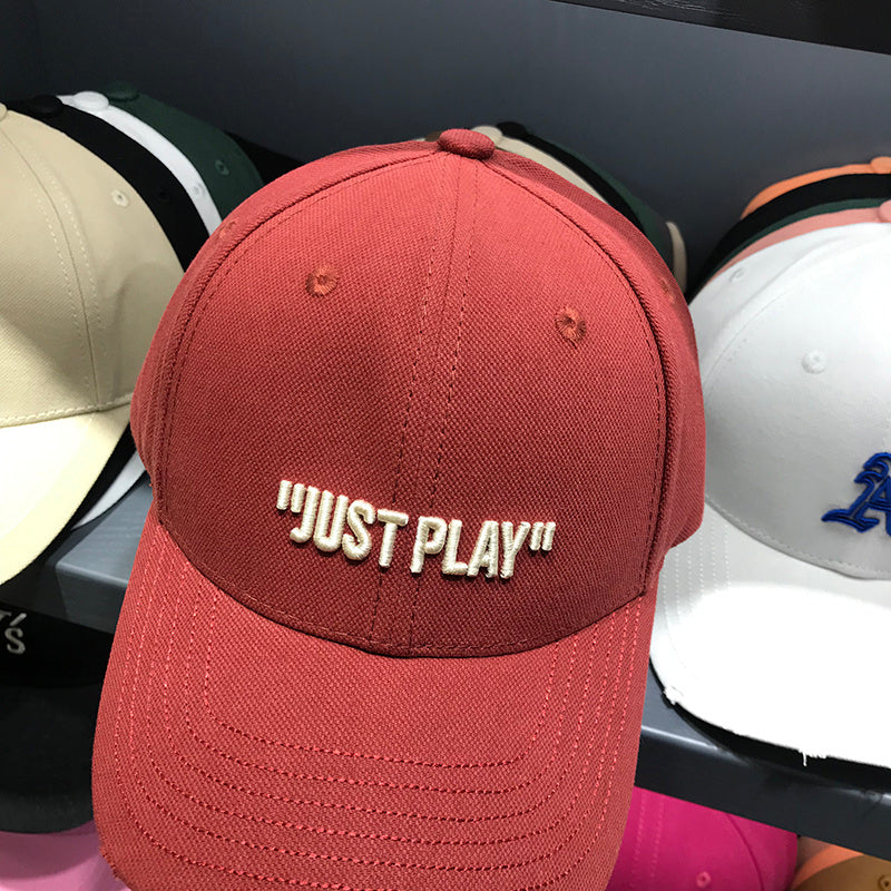 Men And Women Fashion Simple Three-dimensional Letter Duck Tongue Hat