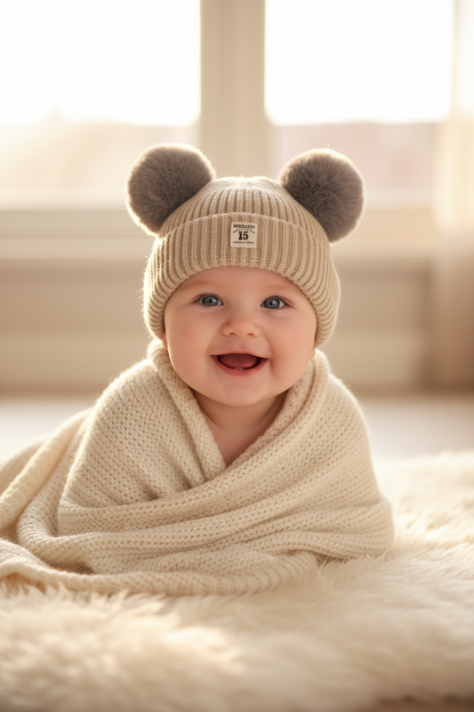 Kylie Kids Wool Beanie Hat – Unisex, Autumn/Winter