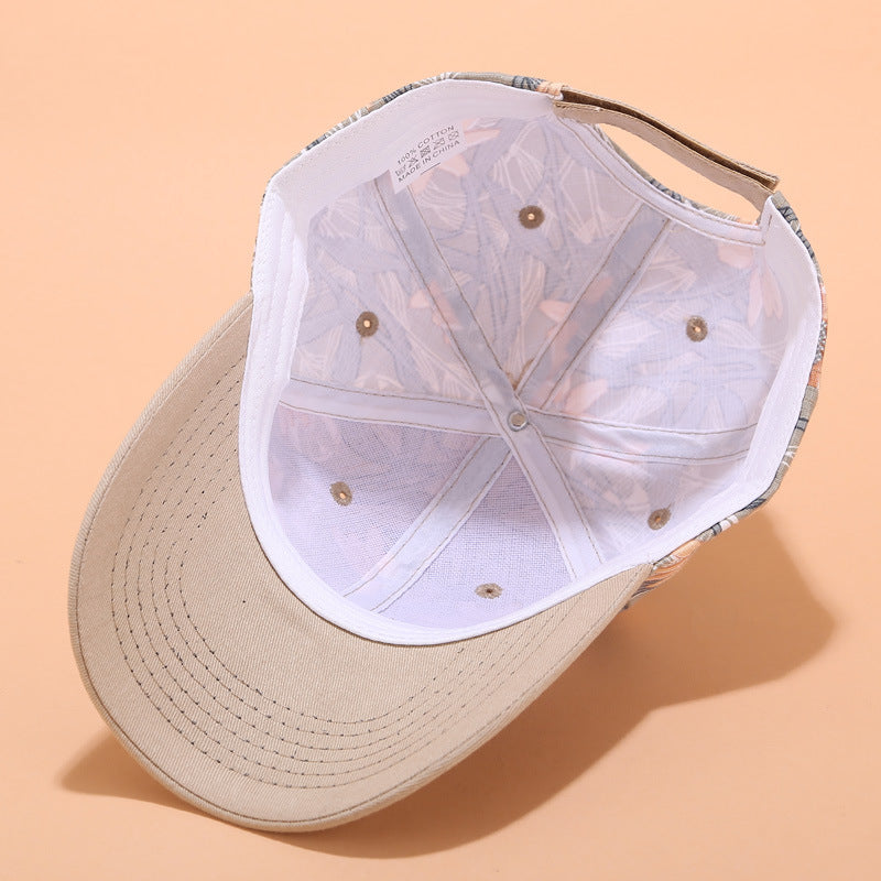 Printed Baseball Cap Trendy Lady