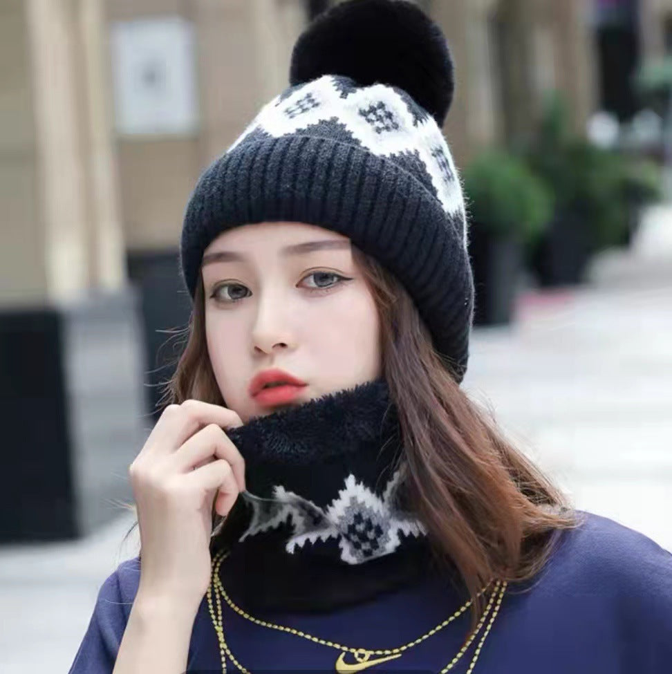 TheCapSpot - Hat Women's Wool Cute Versatile Scarf Plush