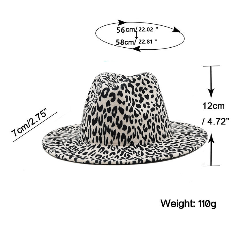 TheCapSpot - Leopard Print Fedora Hat