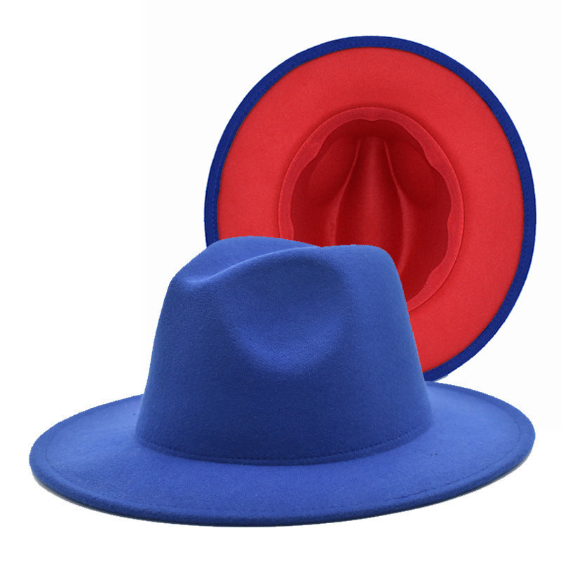 Flat Brim Jazz Hat Men's European And American Popular Hat