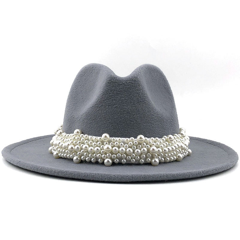 Women's pearl top hat